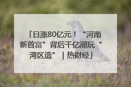 日涨80亿元！“河南新首富”背后千亿潮玩“湾区造”｜热财经