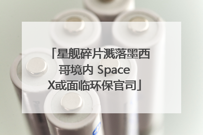 星舰碎片溅落墨西哥境内 SpaceX或面临环保官司
