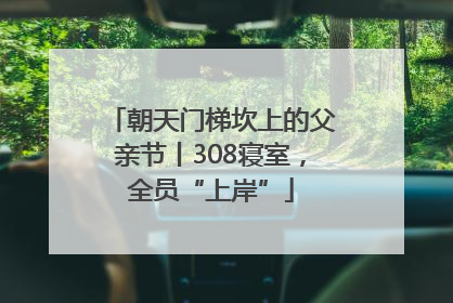 朝天门梯坎上的父亲节丨308寝室，全员“上岸”