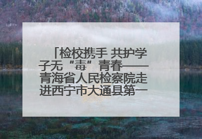 检校携手 共护学子无“毒”青春——青海省人民检察院走进西宁市大通县第一完全中学开展禁毒宣传侧记