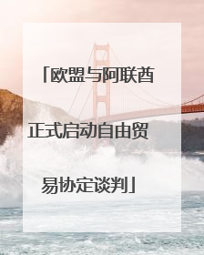 欧盟与阿联酋正式启动自由贸易协定谈判
