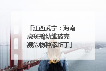 江西武宁：海南虎斑鳽幼雏破壳 濒危物种添新丁