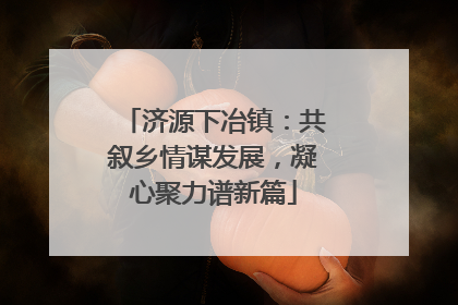 济源下冶镇：共叙乡情谋发展，凝心聚力谱新篇