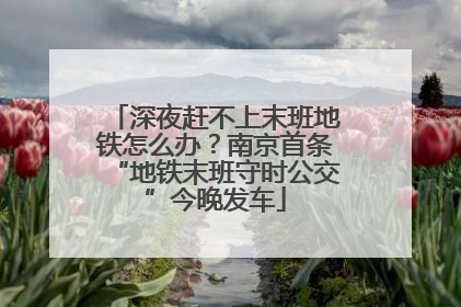深夜赶不上末班地铁怎么办？南京首条“地铁末班守时公交”今晚发车