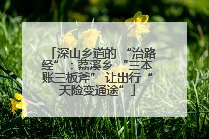 深山乡道的 “治路经”：荔溪乡 “三本账三板斧” 让出行“天险变通途”