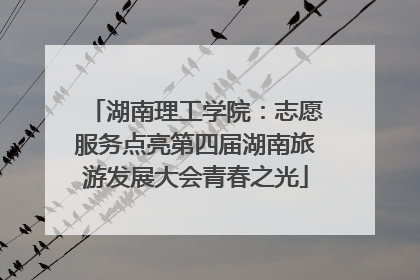 湖南理工学院：志愿服务点亮第四届湖南旅游发展大会青春之光
