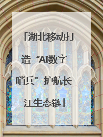 湖北移动打造“AI数字哨兵”护航长江生态链