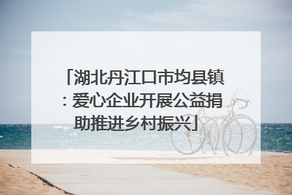 湖北丹江口市均县镇：爱心企业开展公益捐助推进乡村振兴