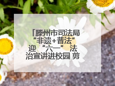 滕州市司法局 “非遗+普法” 迎 “六一” 法治宣讲进校园 剪纸传艺润童心