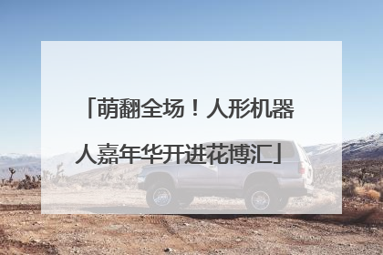 萌翻全场！人形机器人嘉年华开进花博汇