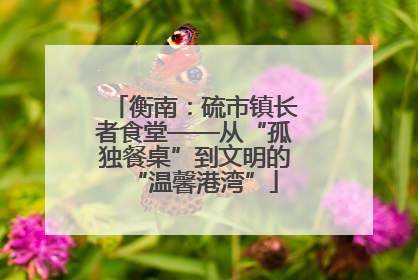 衡南：硫市镇长者食堂——从“孤独餐桌”到文明的“温馨港湾”