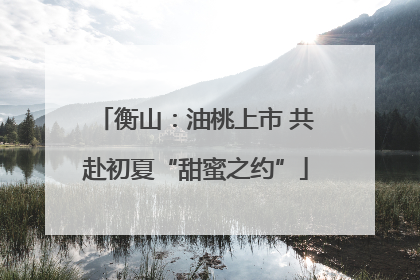 衡山：油桃上市 共赴初夏“甜蜜之约”