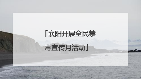 襄阳开展全民禁毒宣传月活动