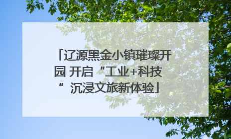 辽源黑金小镇璀璨开园 开启“工业+科技”沉浸文旅新体验