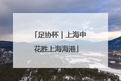 足协杯｜上海申花胜上海海港