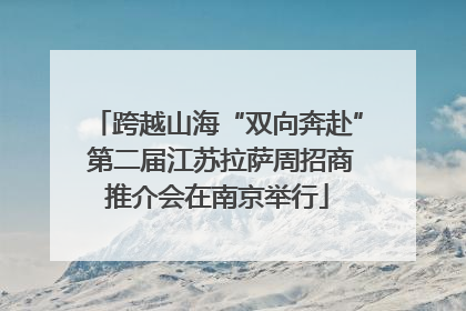 跨越山海“双向奔赴” 第二届江苏拉萨周招商推介会在南京举行