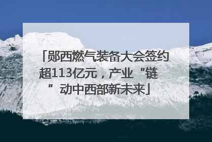 郧西燃气装备大会签约超113亿元，产业“链”动中西部新未来