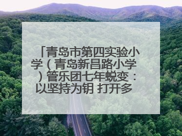 青岛市第四实验小学（青岛新昌路小学）管乐团七年蜕变：以坚持为钥 打开多元成长之门
