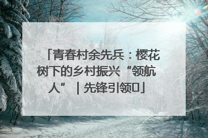青春村余先兵：樱花树下的乡村振兴“领航人”｜先锋引领⑪