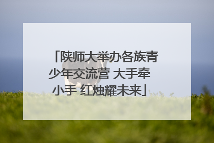 陕师大举办各族青少年交流营 大手牵小手 红烛耀未来
