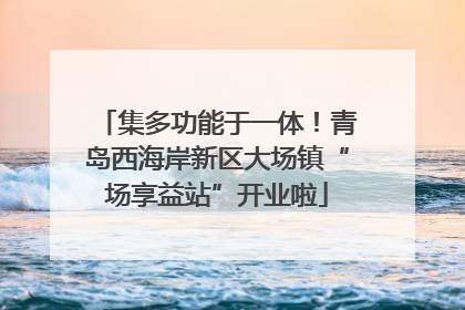 集多功能于一体！青岛西海岸新区大场镇“场享益站”开业啦