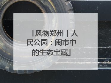 风物郑州｜人民公园：闹市中的生态宝藏