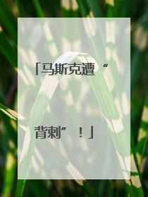 马斯克遭“背刺”！