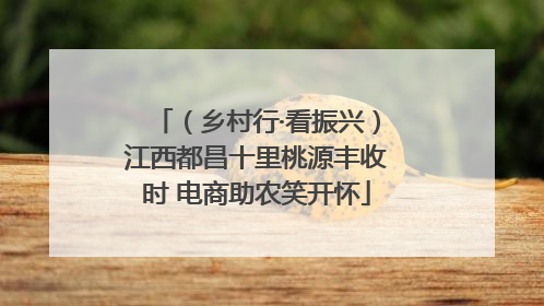 （乡村行·看振兴）江西都昌十里桃源丰收时 电商助农笑开怀