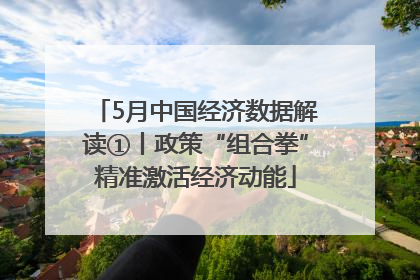 5月中国经济数据解读①丨政策“组合拳”精准激活经济动能